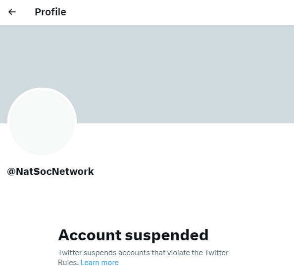 Natsocnetwork: Suspended