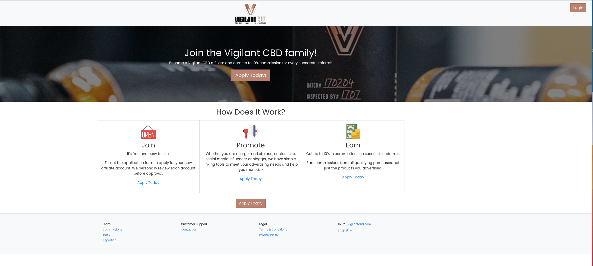 Vigilant CBD affiliate program