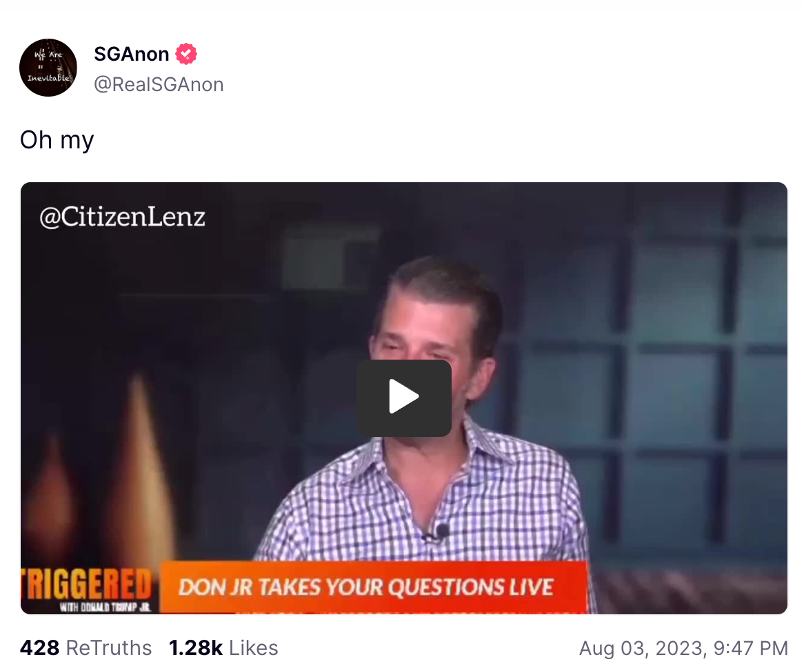 Trump Jr. QAnon influencer1