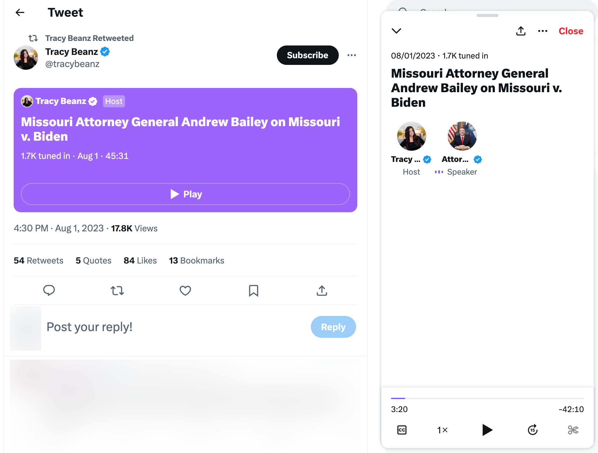 Diaz Bailey Twitter Space image