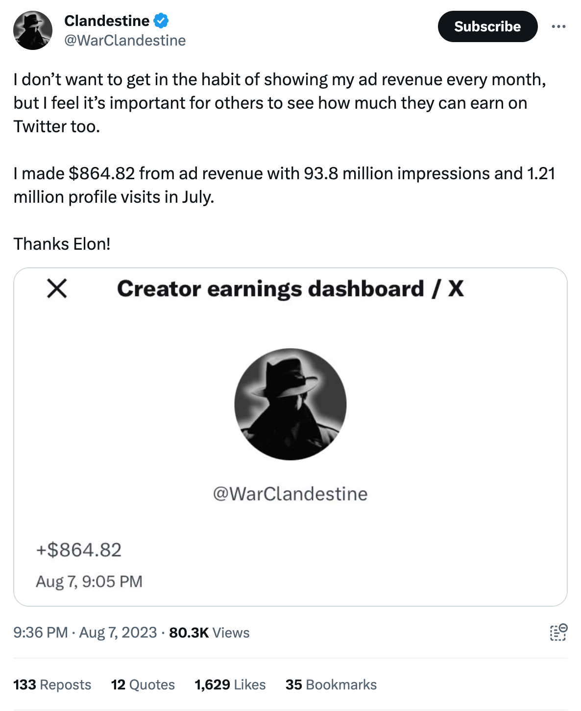 Clandestine Twitter ad revenue2