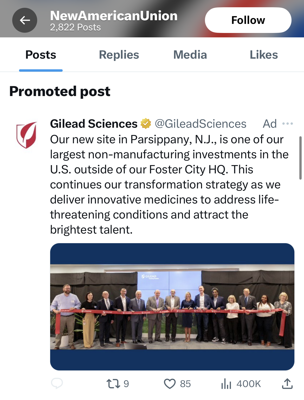 NewAmericanUnion: Gilead Sciences 