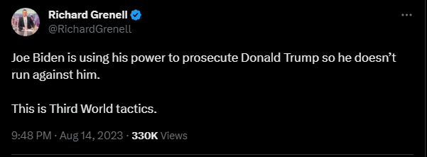 Richard Grenell Third World Tactic