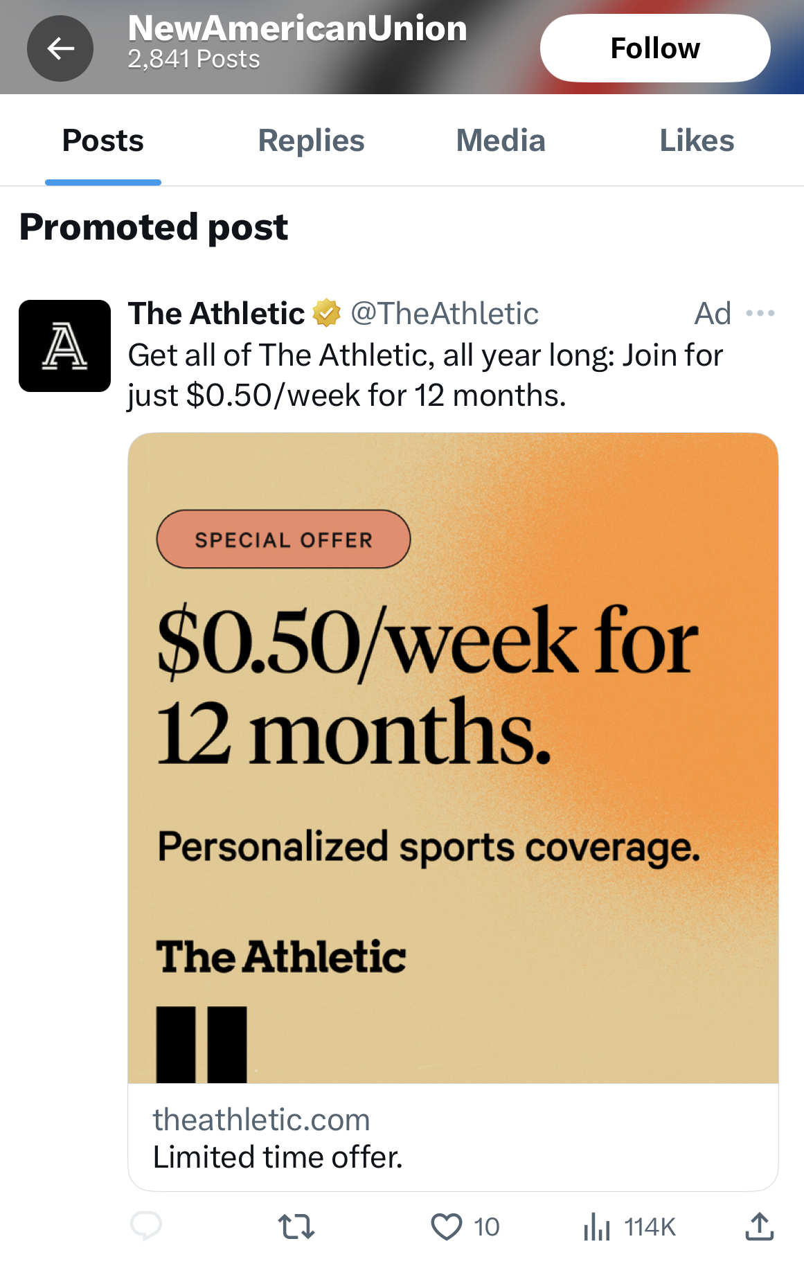 NewAmericanUnion: The Athletic