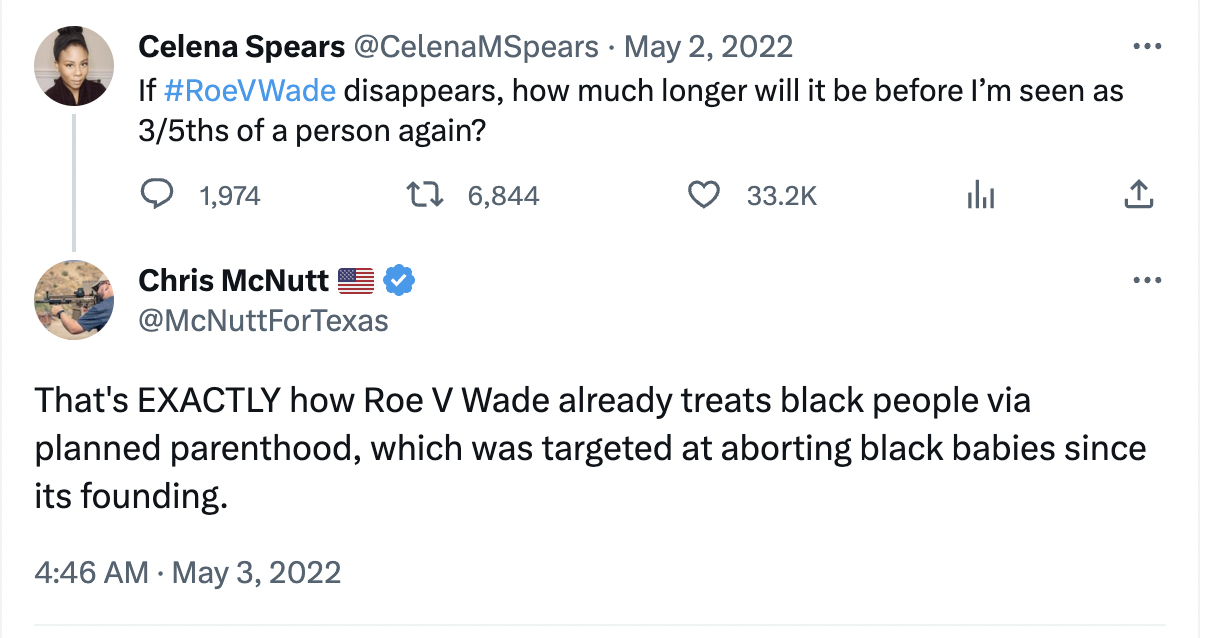 That's EXACTLY how Roe V Wade already treats black people via planned parenthood, which was targeted at aborting black babies since its founding.