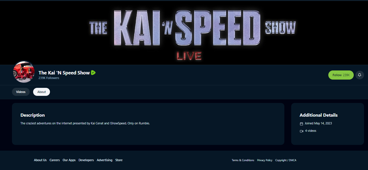 Kai 'N Speed Show Rumble about page 20230821