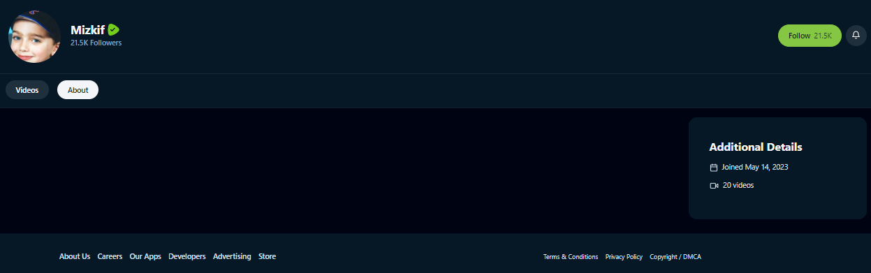 Mizkif Rumble about page 20230821