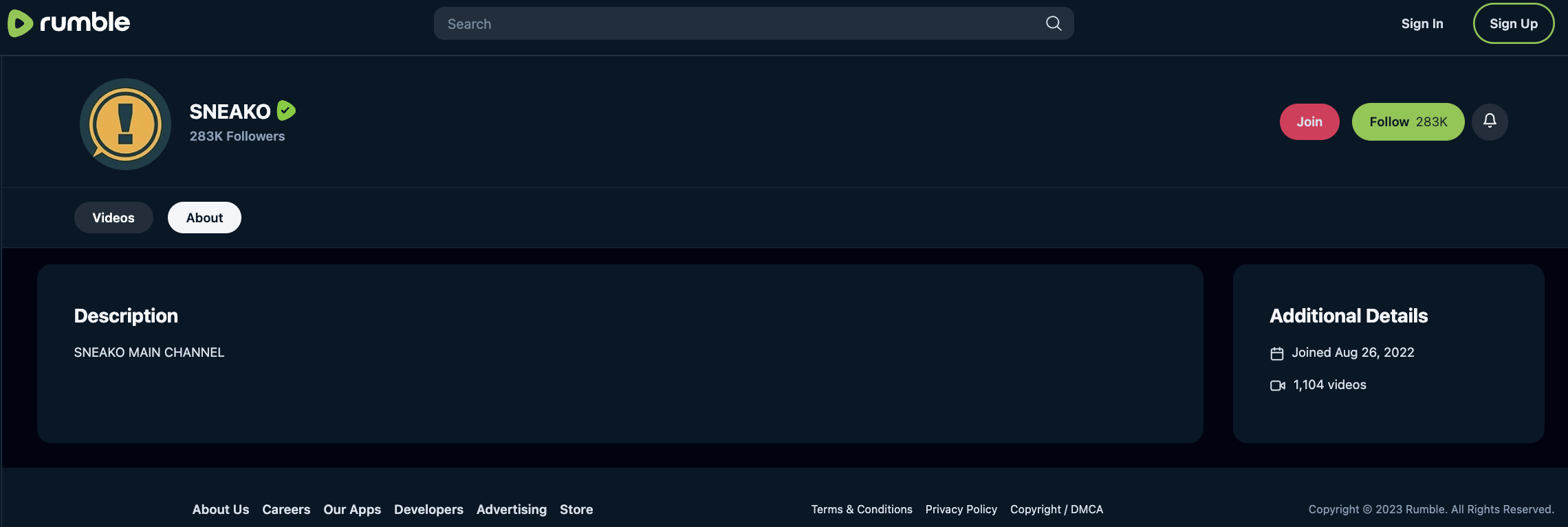 Sneako rumble about page 20230822