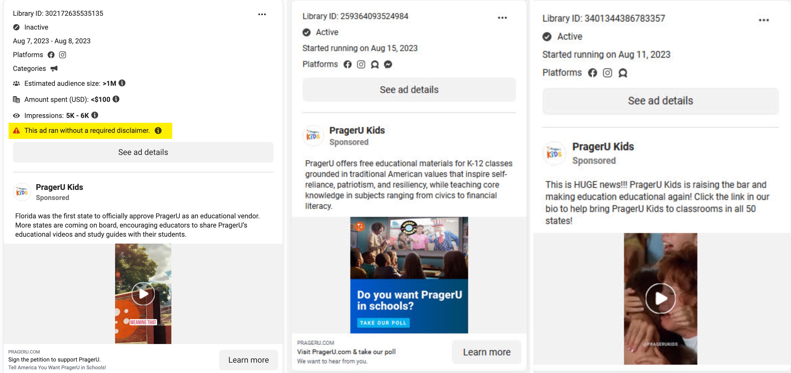 prageru kids_ads_promoting petition