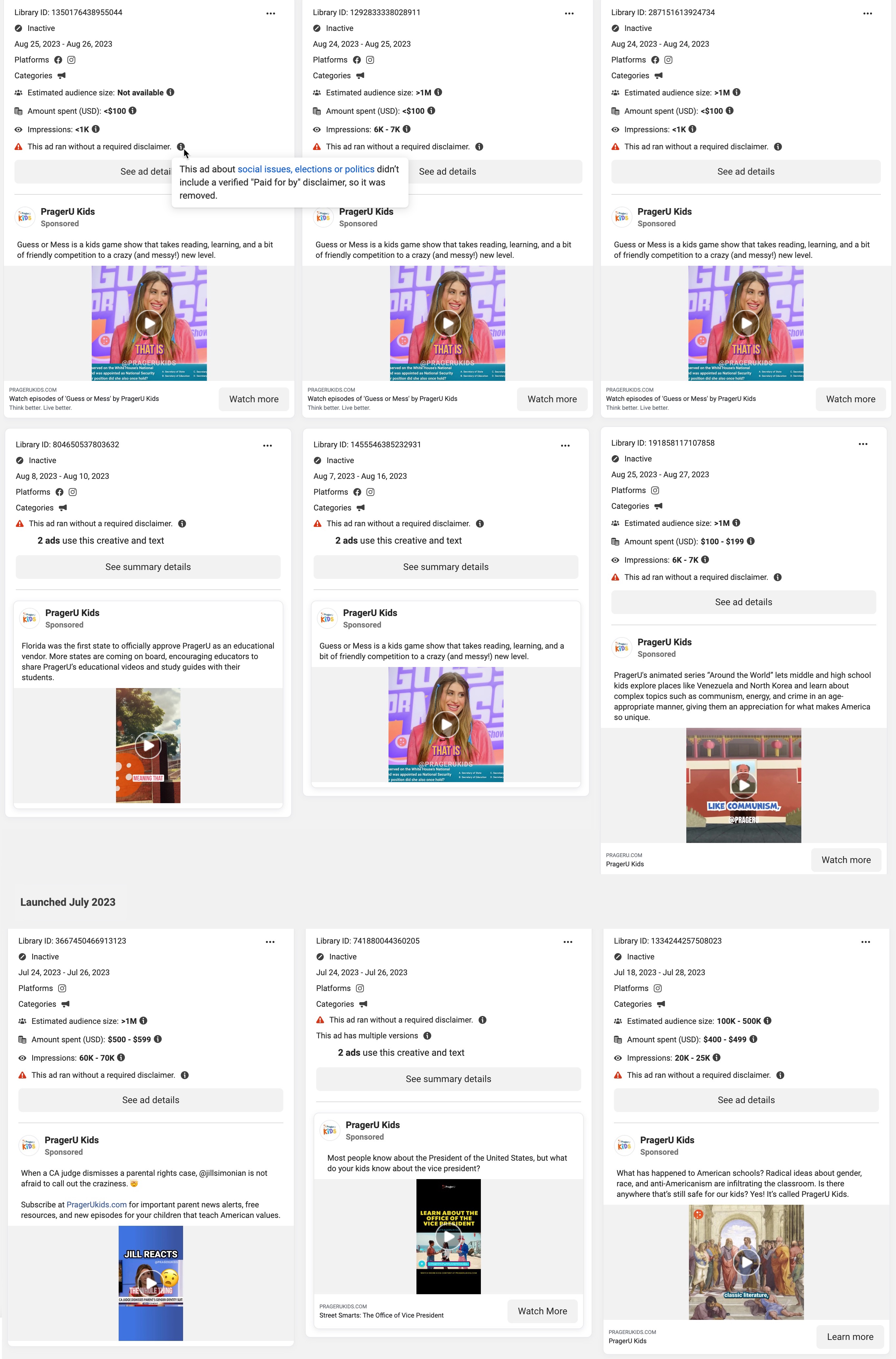 PragerU Kids _removed ads_as of 20230831