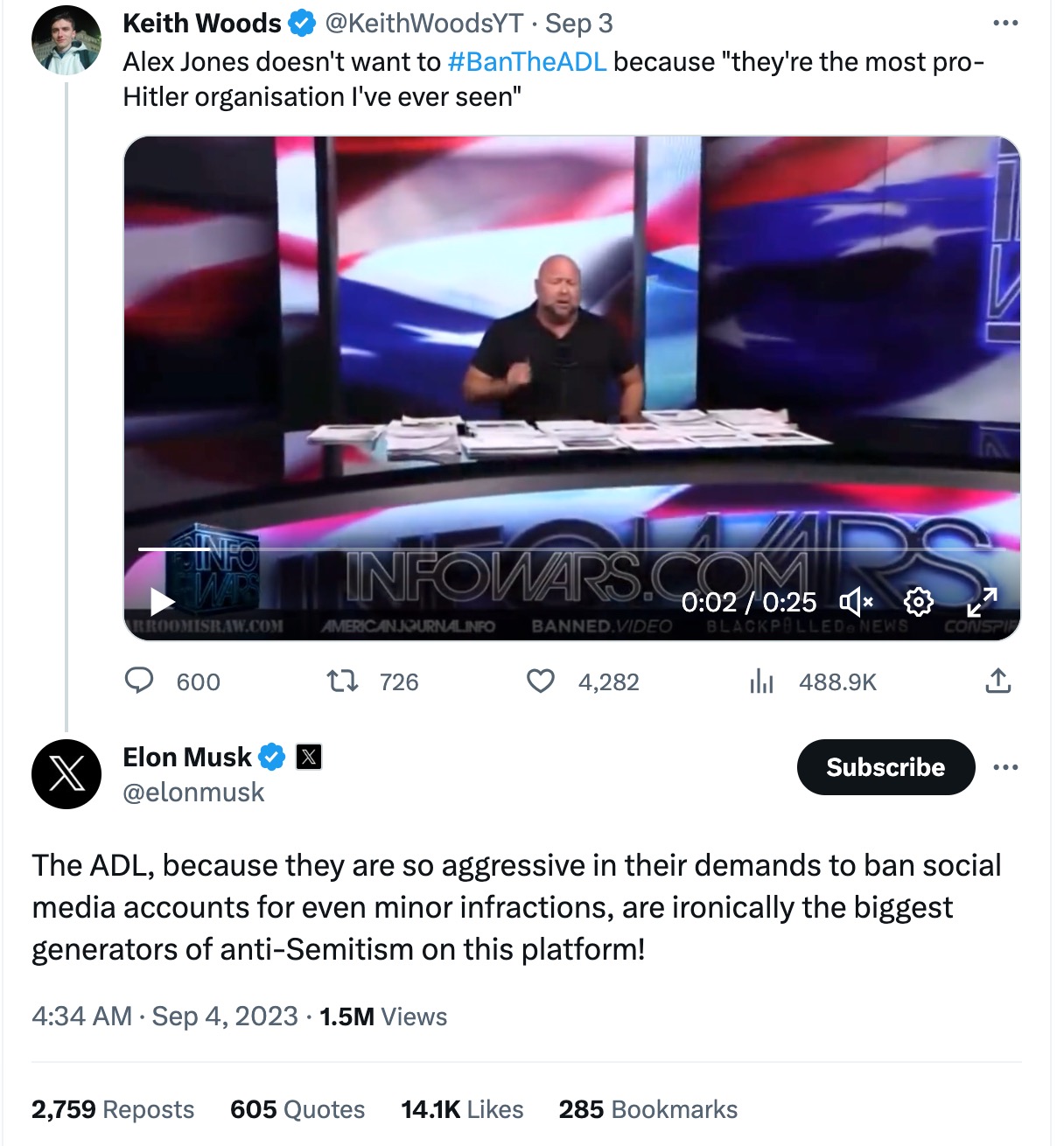 image of tweets