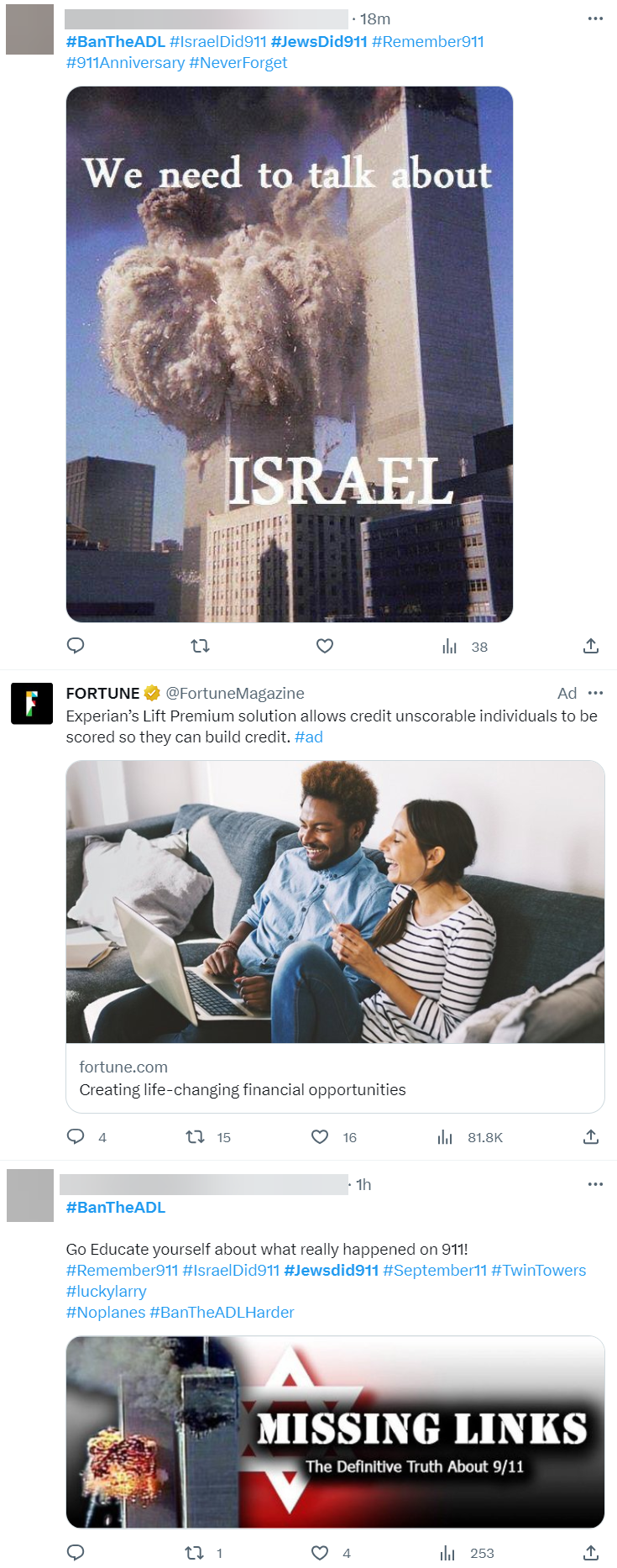 9/11 antisemitism: Fortune