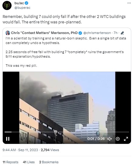 buperac 9.11 post on x