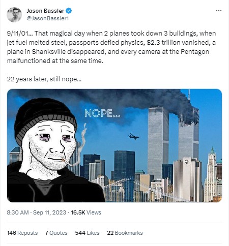 jasson bassler 9.11 on x