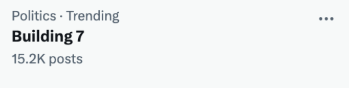 building 7 trending on x