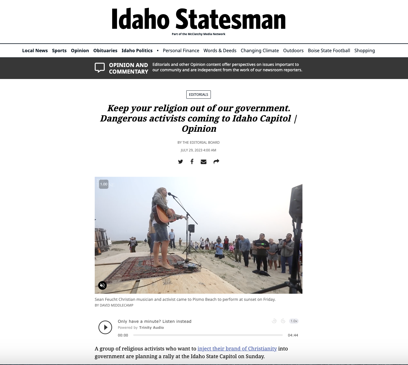 Idaho statesman sean feucht 