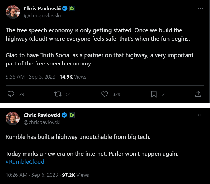 Pavlovski free speech economy tweets