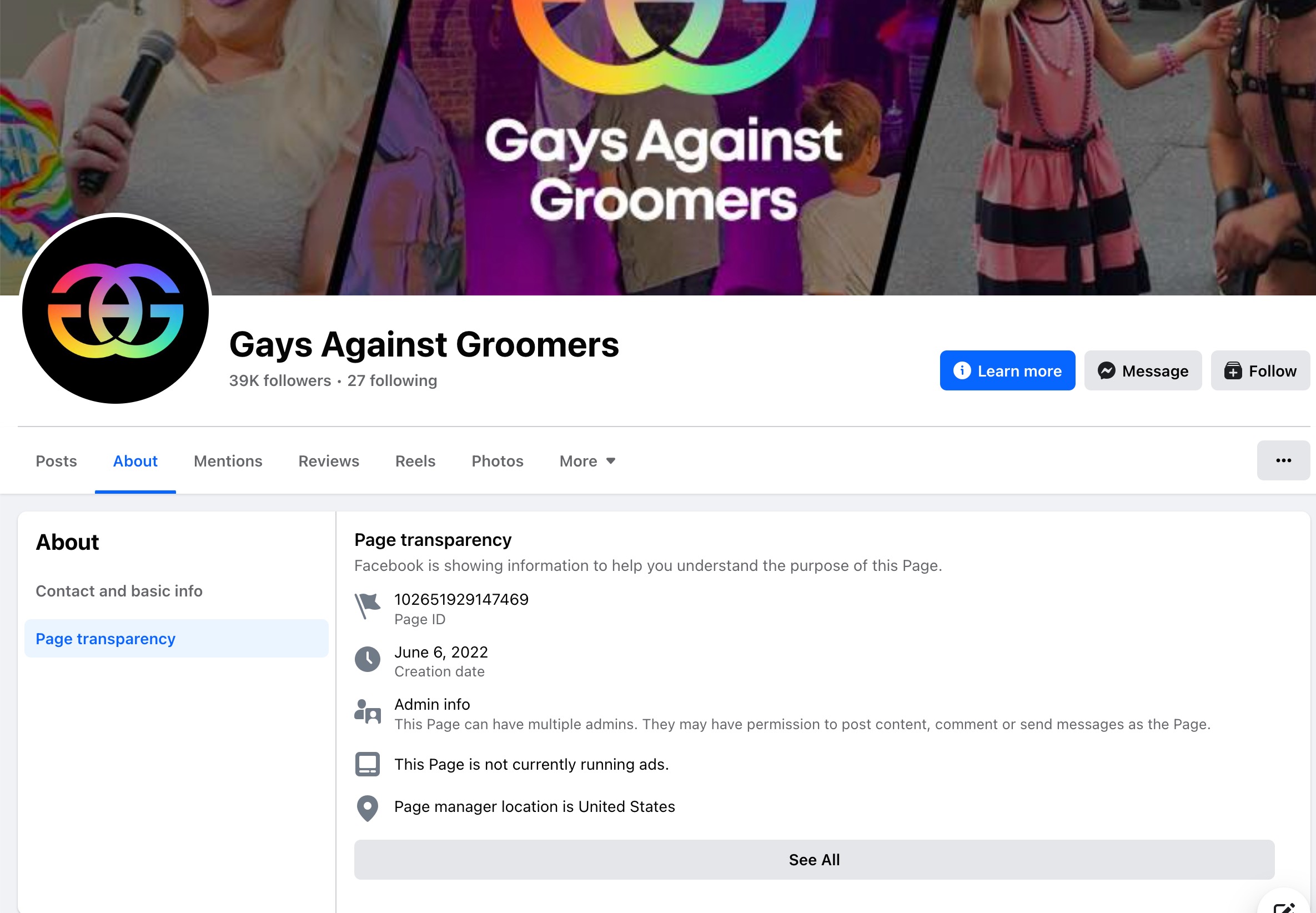 Gays Against Groomers_facebook page_as of 20230926