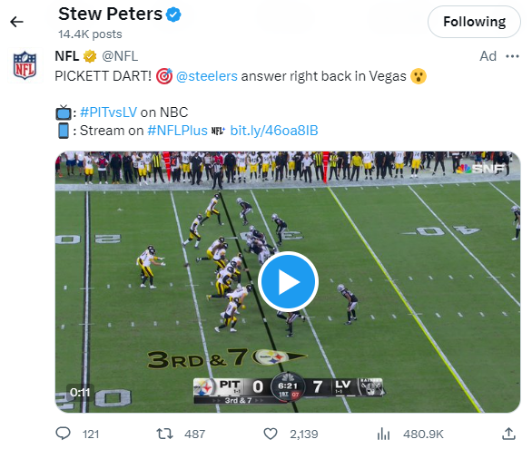 NFL ad on Stew Peters