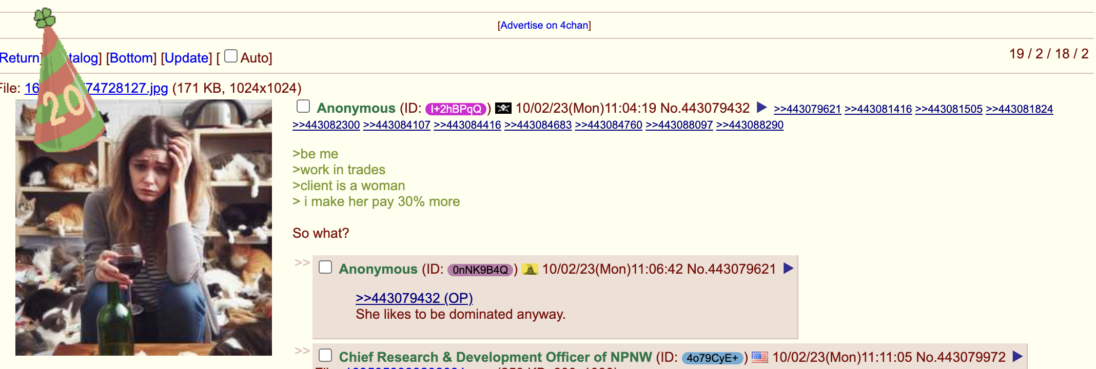 typical 4chan format