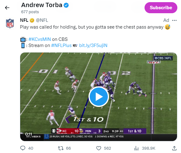 Andrew Torba and the NFL