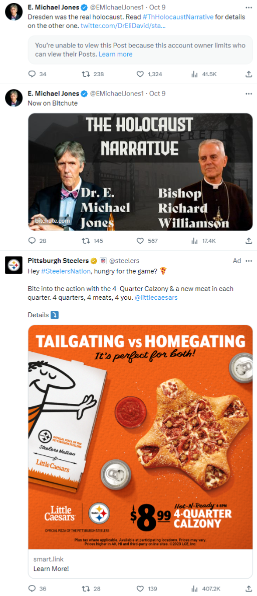 E. Michael Jones and the Pittsburgh Steelers and Little Caesars