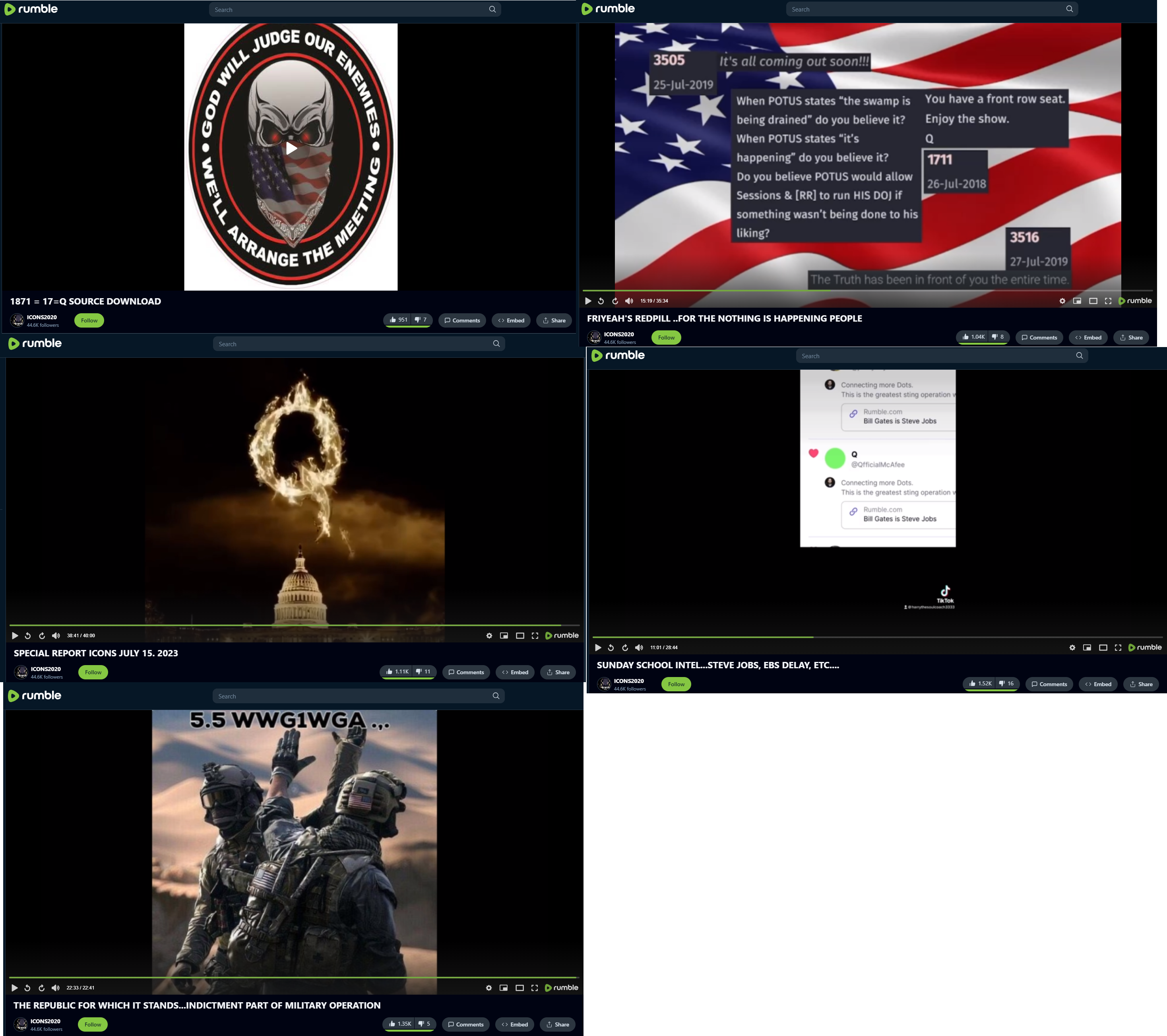 ICONS2020 QAnon collage