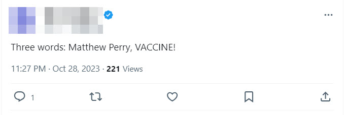 A screenshot of a post from a verified X user