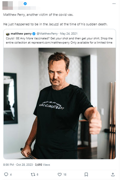 A screenshot of a post from a verified X user