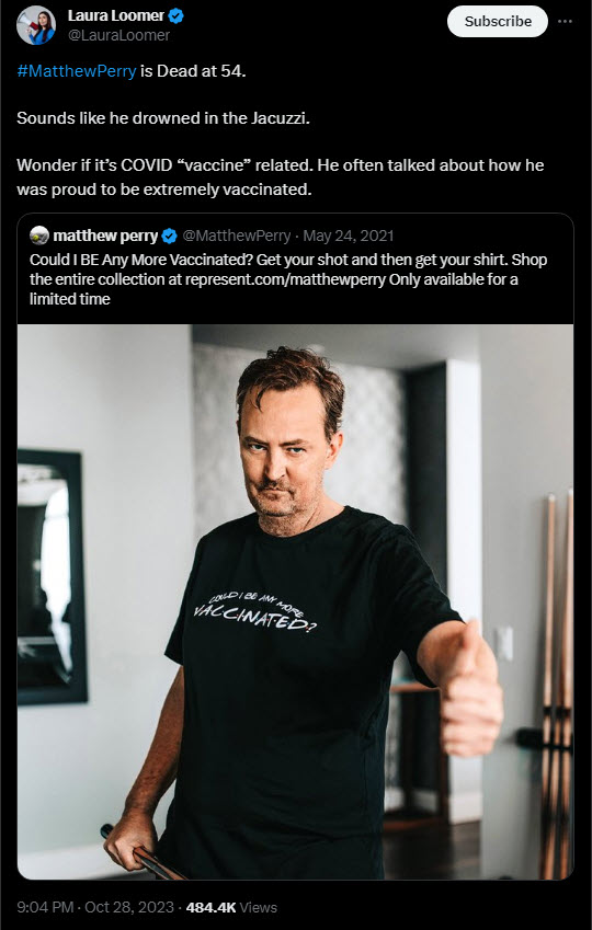 Laura Loomer Matthew Perry