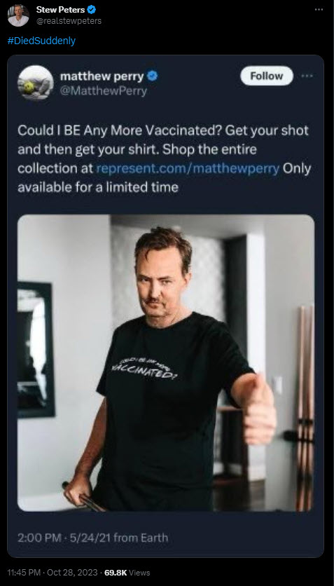 Stew Peters Matthew Perry