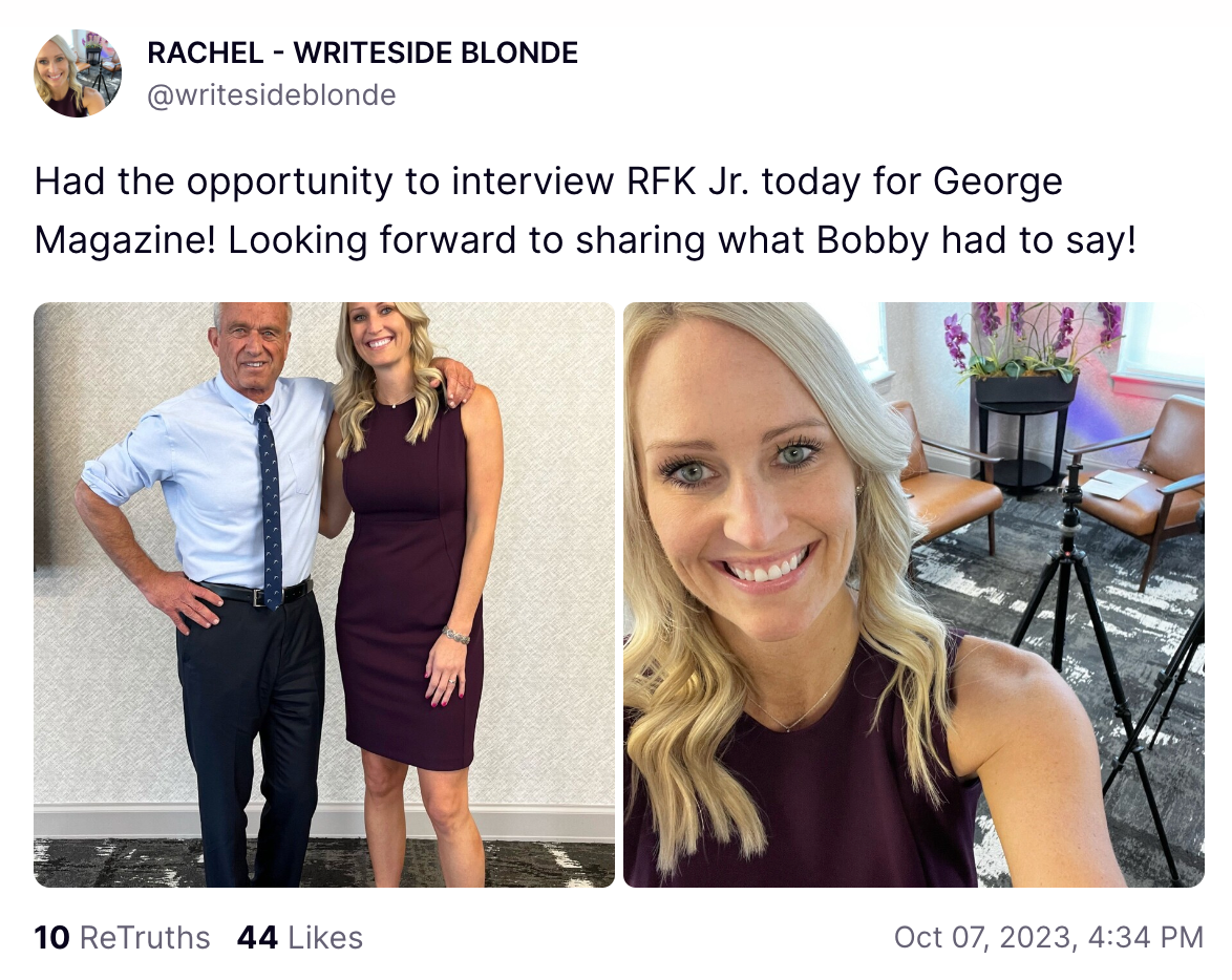 Rachel Writeside Blonde RFK Jr. image