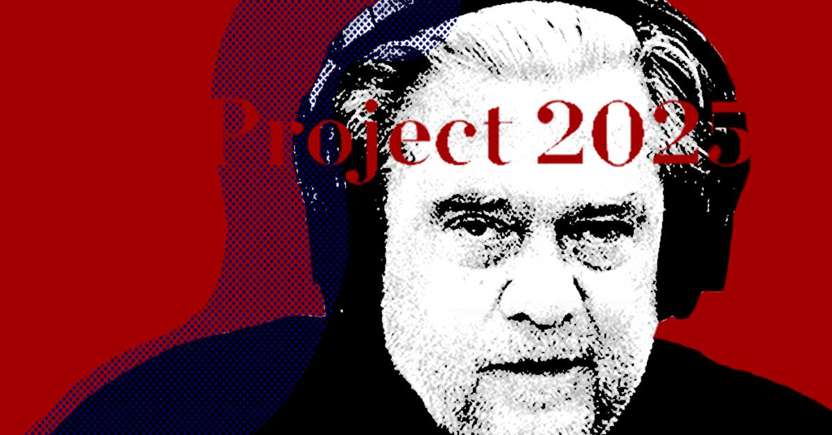 Bannon’s “War Room” is the media home of Project 2025 and Trump’s