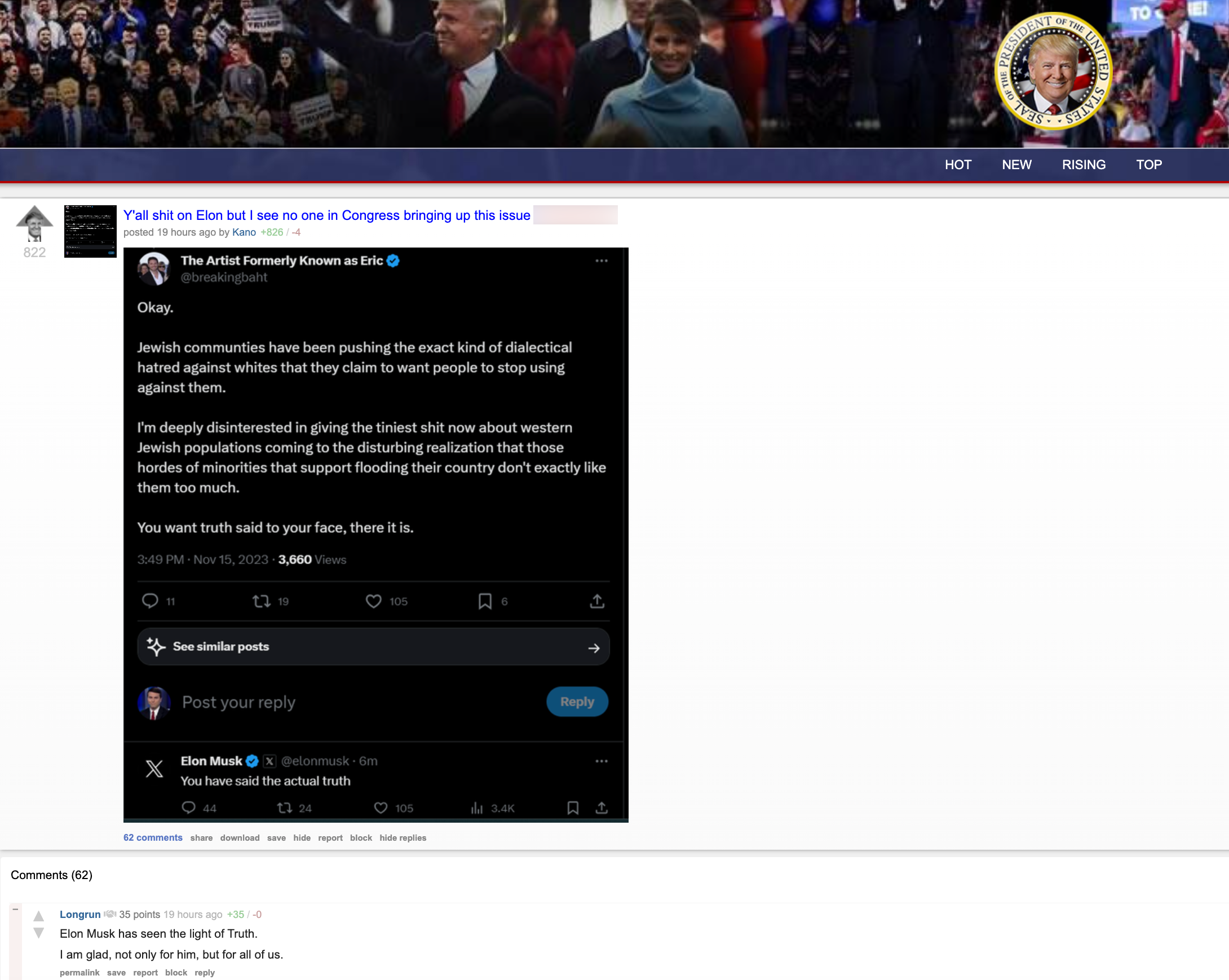 TheDonald Musk response1