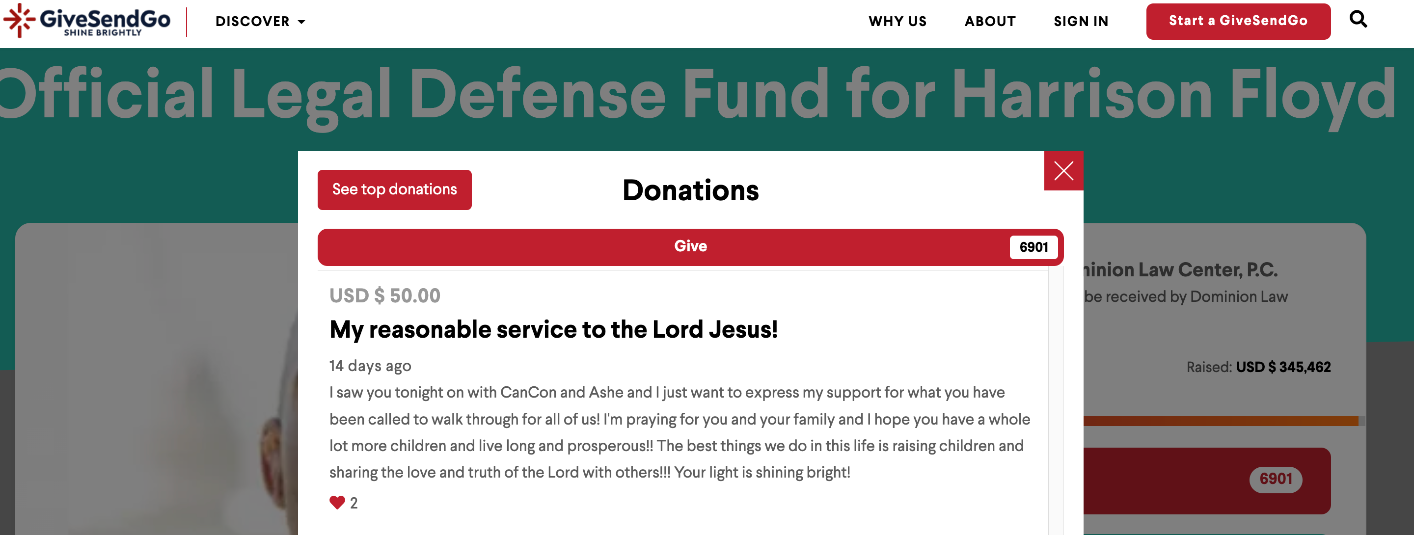 Floyd WWV donation2