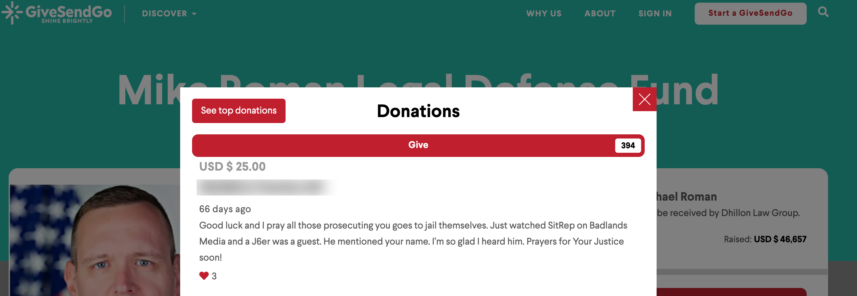 Roman Badlands donation1