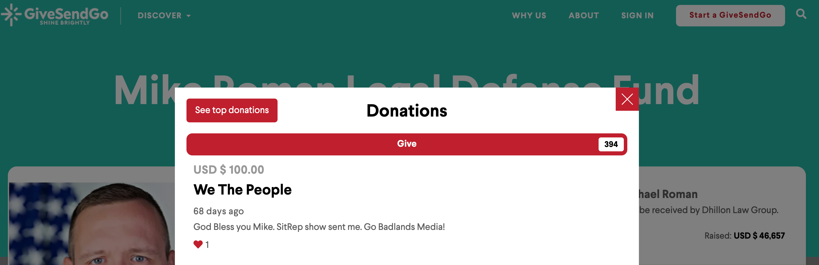 Roman Badlands donation3