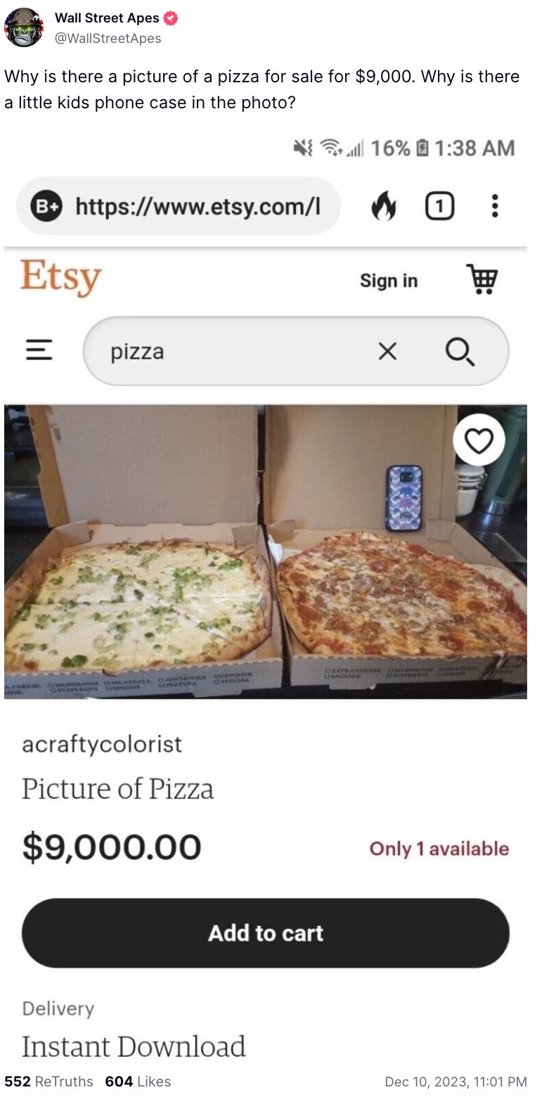 Etsy Truth Social