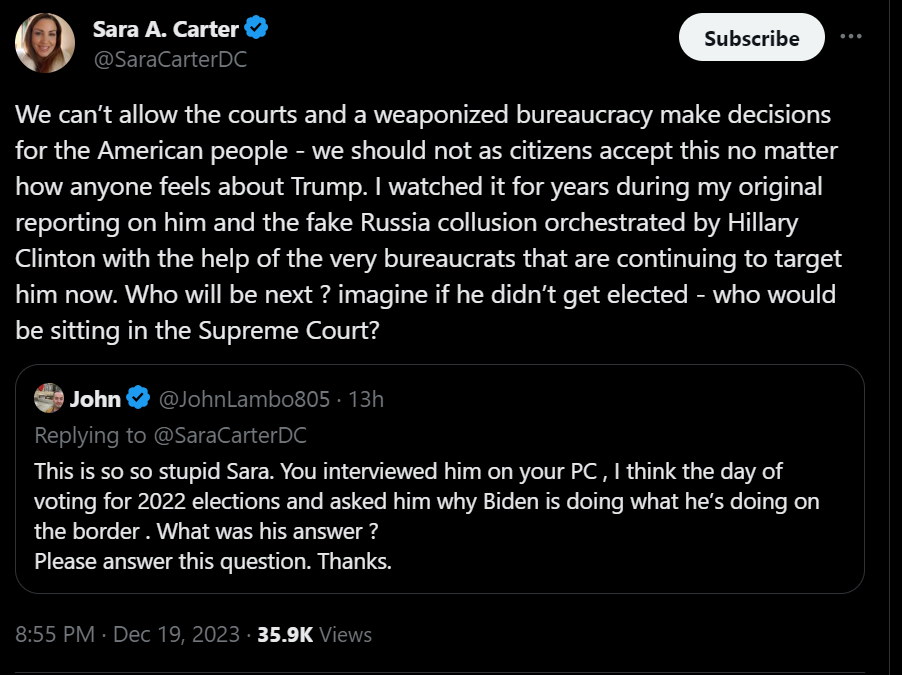 Colorado round up Sara Carter tweet