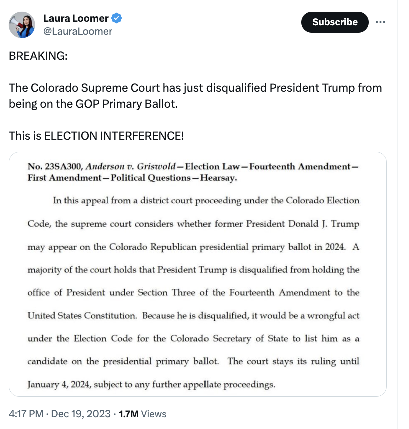 Laura Loomer Colorado