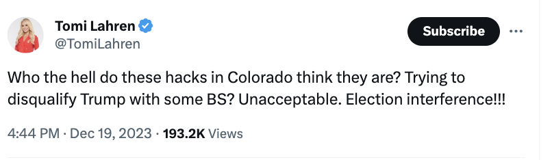 Tomi Lahren Colorado 