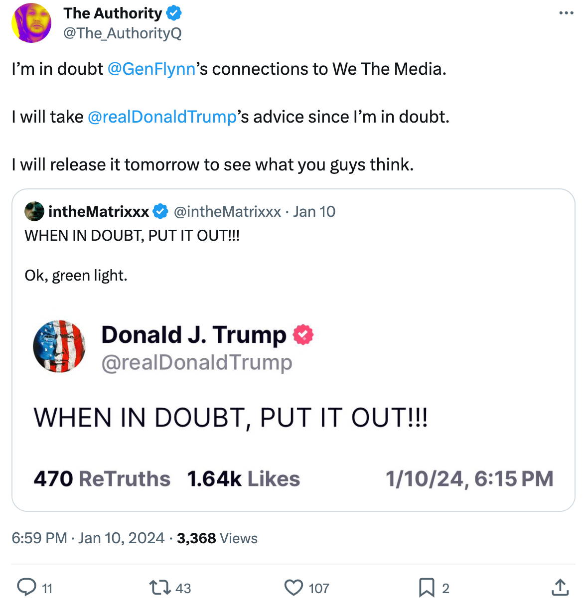 The Authority previewing footage