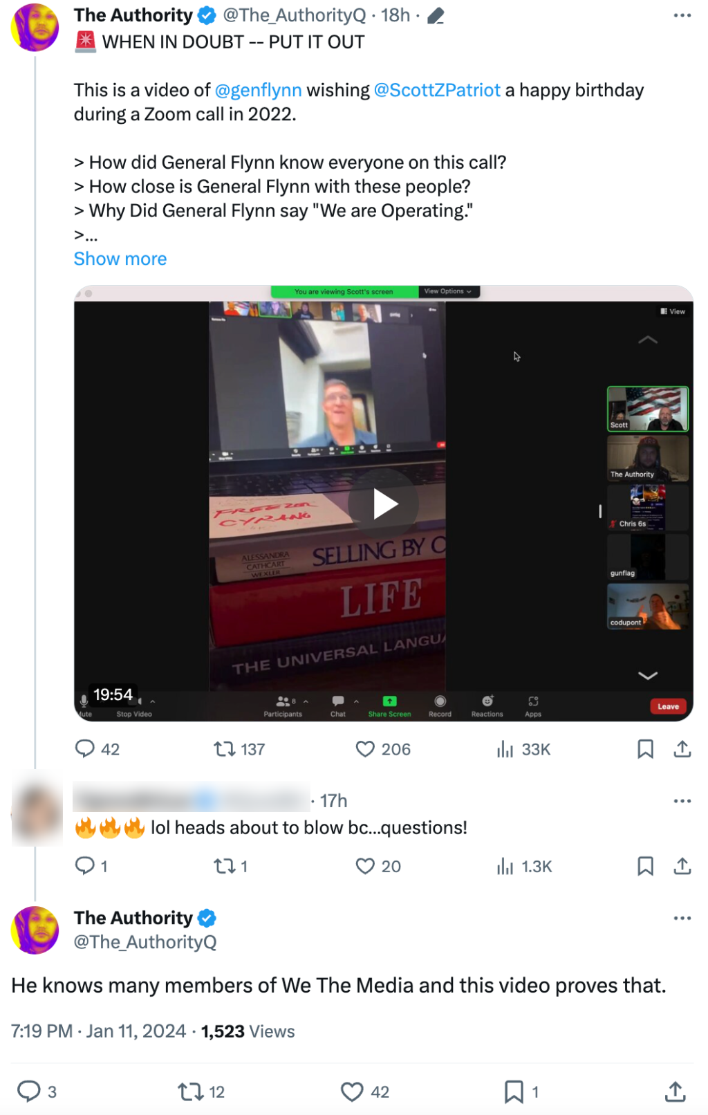 The Authority Flynn WTM tweet