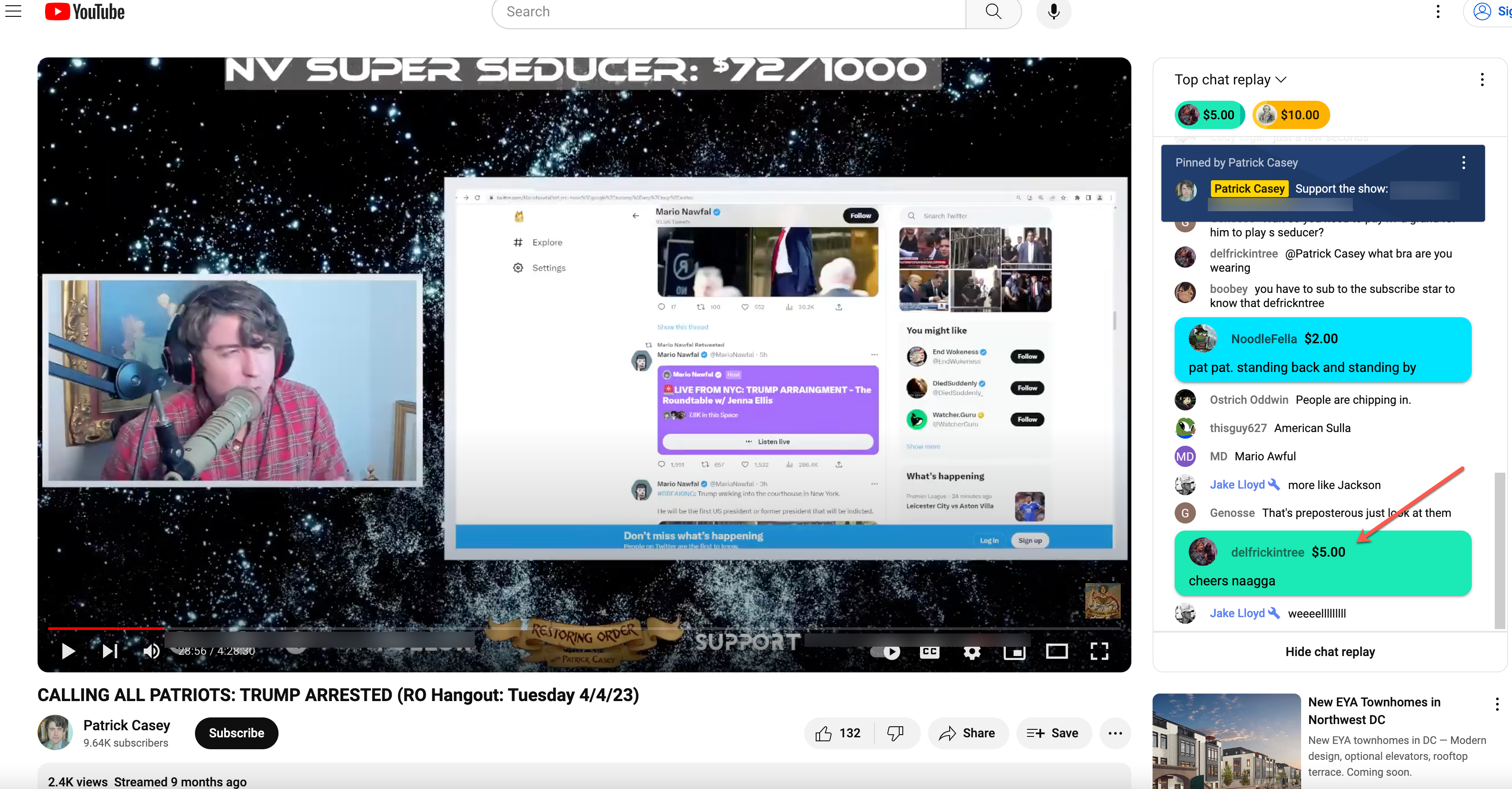 Casey YT superchat1
