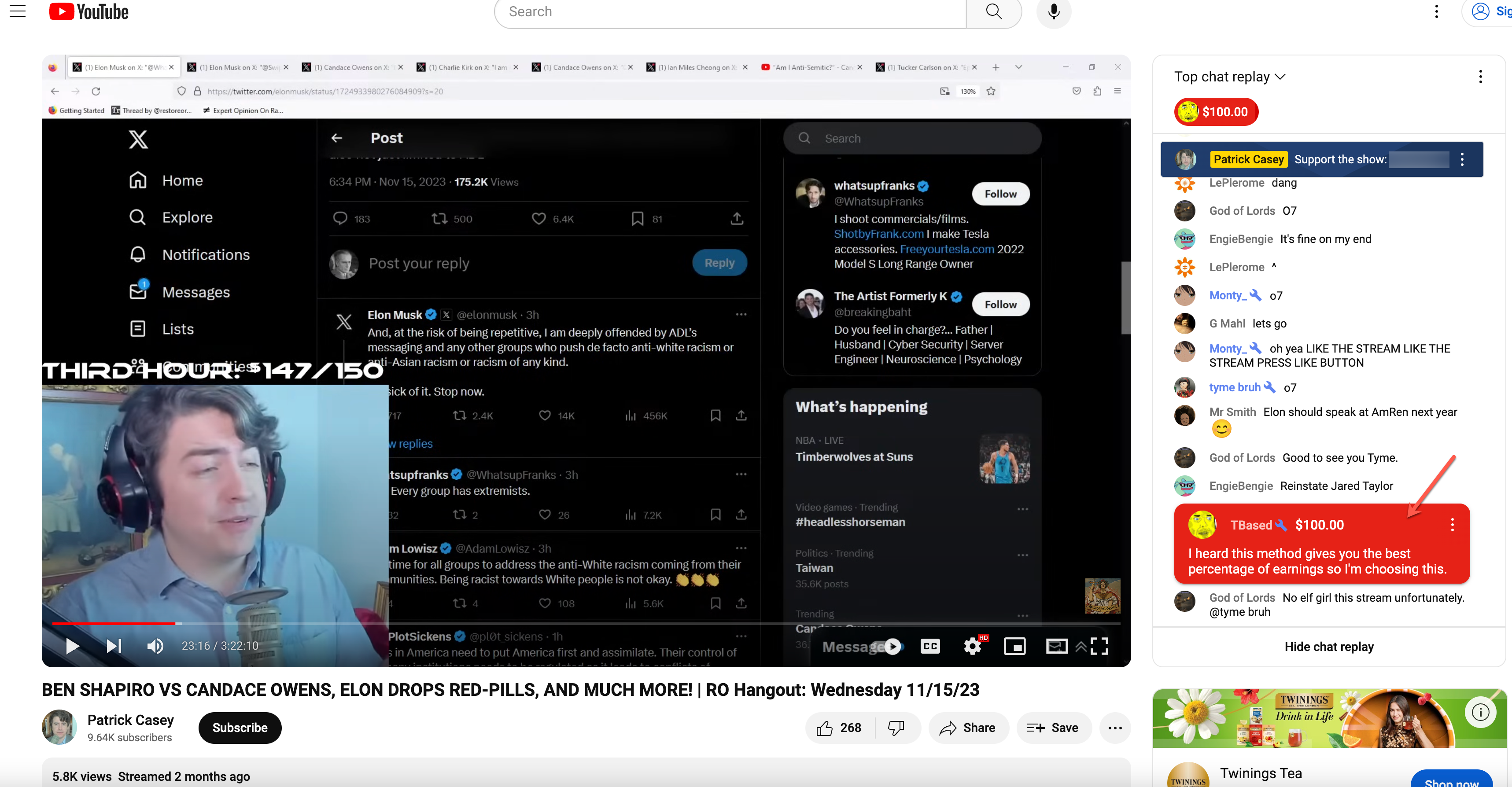Casey YT superchat3
