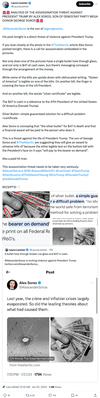 Laura Loomer Soros tweet2