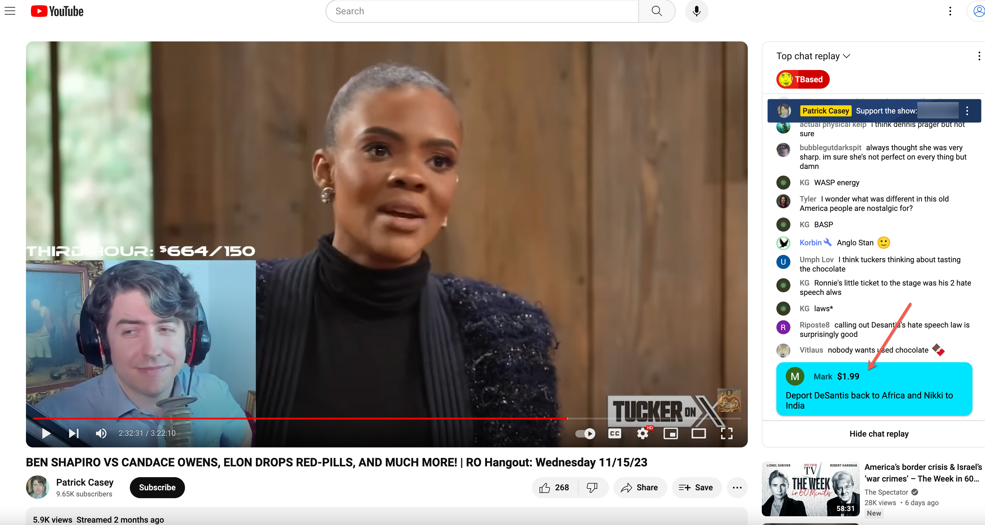 Casey YT superchat6