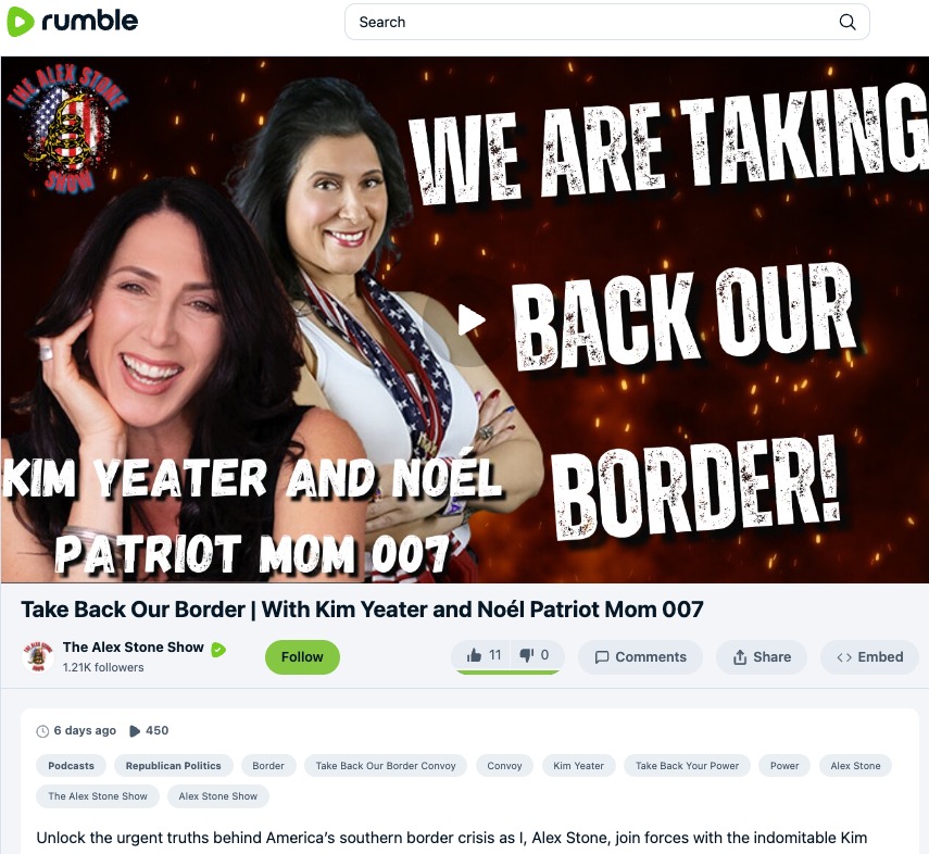 Kim Yeater_media appearance_take our border back
