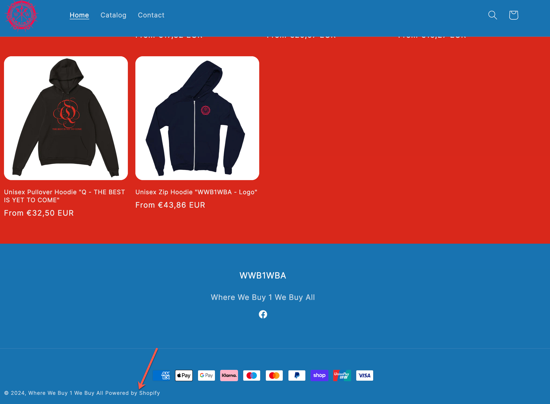 WWB1WGA site Shopify