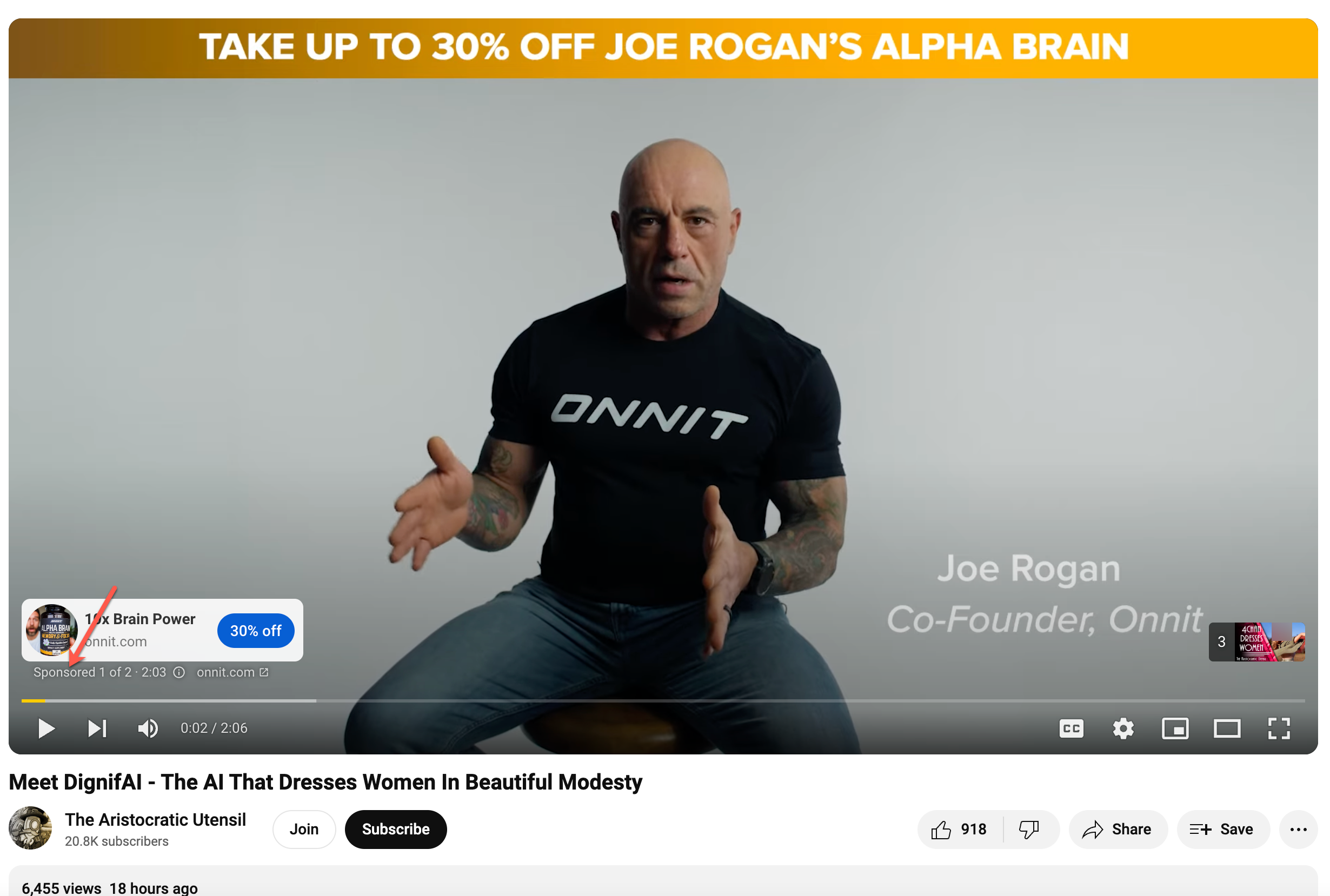 dignifAI YouTube ad1